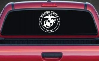 Marine Corps Wife Seal Military Car or Truck Window Decal Sticker