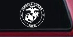 Marine Corps Wife Seal Military Car or Truck Window Decal Sticker
