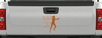 Theres Nothing Sexier Than Shooting A Gun Guns Car or Truck Window Decal Sticker (Nut Brown)
