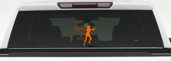 Theres Nothing Sexier Than Shooting A Gun Guns Car or Truck Window Vinyl Decal Sticker (Orange)