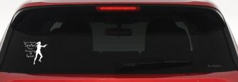 Theres Nothing Sexier Than Shooting A Gun Guns Car or Truck Window Decal Sticker (White)