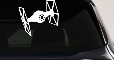 Tie Fighter Sci Fi Car or Truck Window Vinyl Decal Sticker