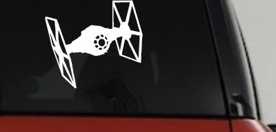 Tie Fighter Sci Fi Car or Truck Window Vinyl Decal Sticker