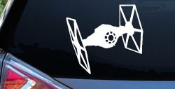 Tie Fighter Sci Fi Car or Truck Window Decal Sticker
