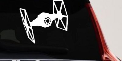 Tie Fighter Sci Fi Car or Truck Window Vinyl Decal Sticker