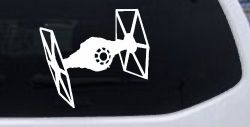 Tie Fighter Sci Fi Car or Truck Window Decal Sticker