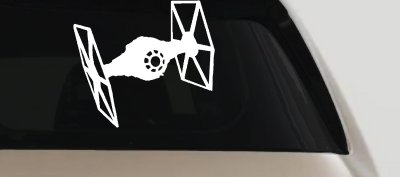 Tie Fighter Sci Fi Car or Truck Window Vinyl Decal Sticker