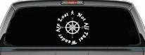 Not All Who Wander Are Lost With Compass Other Car or Truck Window Decal Sticker