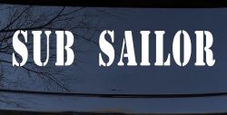 Sub Sailor Military Car or Truck Window Decal Sticker
