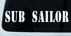 Sub Sailor Military Car or Truck Window Decal Sticker