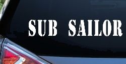 Sub Sailor Military Car or Truck Window Decal Sticker