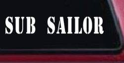 Sub Sailor Military Car or Truck Window Decal Sticker