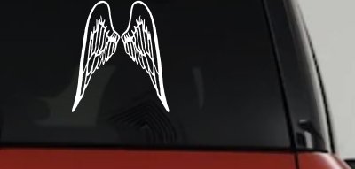 Angel Wings Christian Car or Truck Window Vinyl Decal Sticker