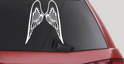 Angel Wings Christian Car or Truck Window Vinyl Decal Sticker