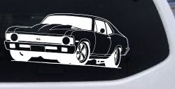 Chevy Nova Car or Truck Window Decal Sticker