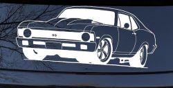 Chevy Nova Car or Truck Window Decal Sticker