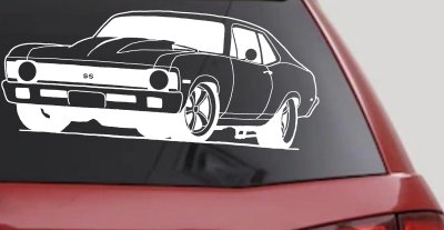 Chevy Nova Car or Truck Window Vinyl Decal Sticker