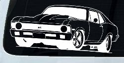 Chevy Nova Car or Truck Window Decal Sticker