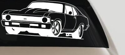Chevy Nova Car or Truck Window Vinyl Decal Sticker