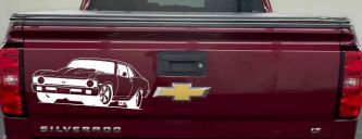 Chevy Nova Car or Truck Window Decal Sticker (White)