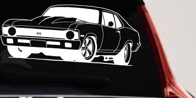 Chevy Nova Car or Truck Window Vinyl Decal Sticker