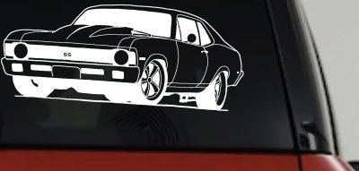 Chevy Nova Car or Truck Window Vinyl Decal Sticker