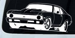 Chevy Nova Car or Truck Window Decal Sticker