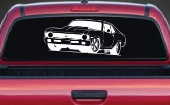 Chevy Nova Car or Truck Window Decal Sticker