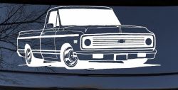Classic Chevrolet C10 Truck Garage Decals Car or Truck Window Decal Sticker