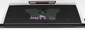 Jeep Thats My Life Off Road Car or Truck Window Decal Sticker (Lilac)