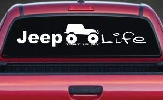 Jeep Thats My Life Off Road Car or Truck Window Decal Sticker