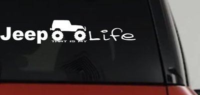 Jeep Thats My Life Off Road Car or Truck Window Vinyl Decal Sticker