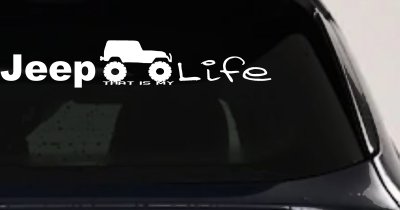 Jeep Thats My Life Off Road Car or Truck Window Vinyl Decal Sticker