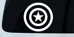 Captain America Shield Sci Fi Car or Truck Window Decal Sticker
