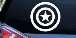 Captain America Shield Sci Fi Car or Truck Window Decal Sticker