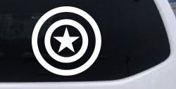Captain America Shield Sci Fi Car or Truck Window Decal Sticker