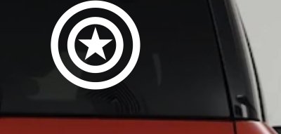 Captain America Shield Sci Fi Car or Truck Window Vinyl Decal Sticker