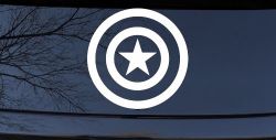 Captain America Shield Sci Fi Car or Truck Window Decal Sticker