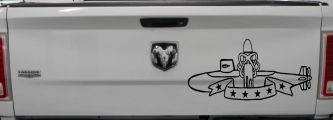 SSBN Deterrent Patrol Insignia Military Car or Truck Window Decal Sticker (Black)