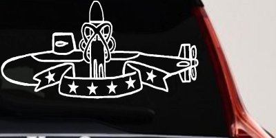 SSBN Deterrent Patrol Insignia Military Car or Truck Window Vinyl Decal Sticker