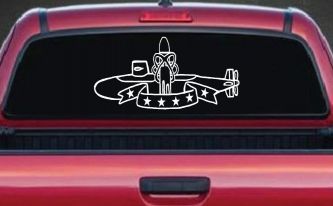 SSBN Deterrent Patrol Insignia Military Car or Truck Window Decal Sticker