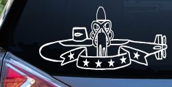 SSBN Deterrent Patrol Insignia Military Car or Truck Window Decal Sticker