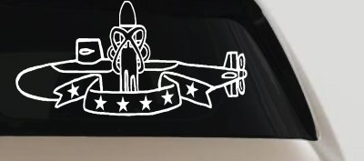 SSBN Deterrent Patrol Insignia Military Car or Truck Window Vinyl Decal Sticker