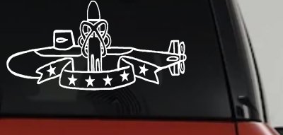 SSBN Deterrent Patrol Insignia Military Car or Truck Window Vinyl Decal Sticker