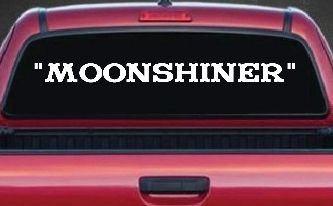 Moonshiner Country Car or Truck Window Decal Sticker