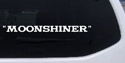 Moonshiner Country Car or Truck Window Decal Sticker