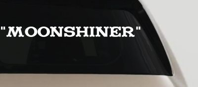 Moonshiner Country Car or Truck Window Vinyl Decal Sticker