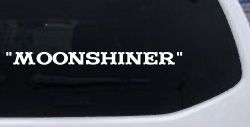 Moonshiner Country Car or Truck Window Decal Sticker