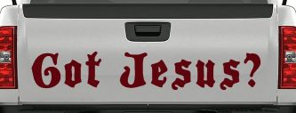 Got Jesus Christian Car or Truck Window Vinyl Decal Sticker (Purple Red)