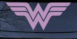 Wonder Woman Sci Fi Car or Truck Window Decal Sticker (Lilac)